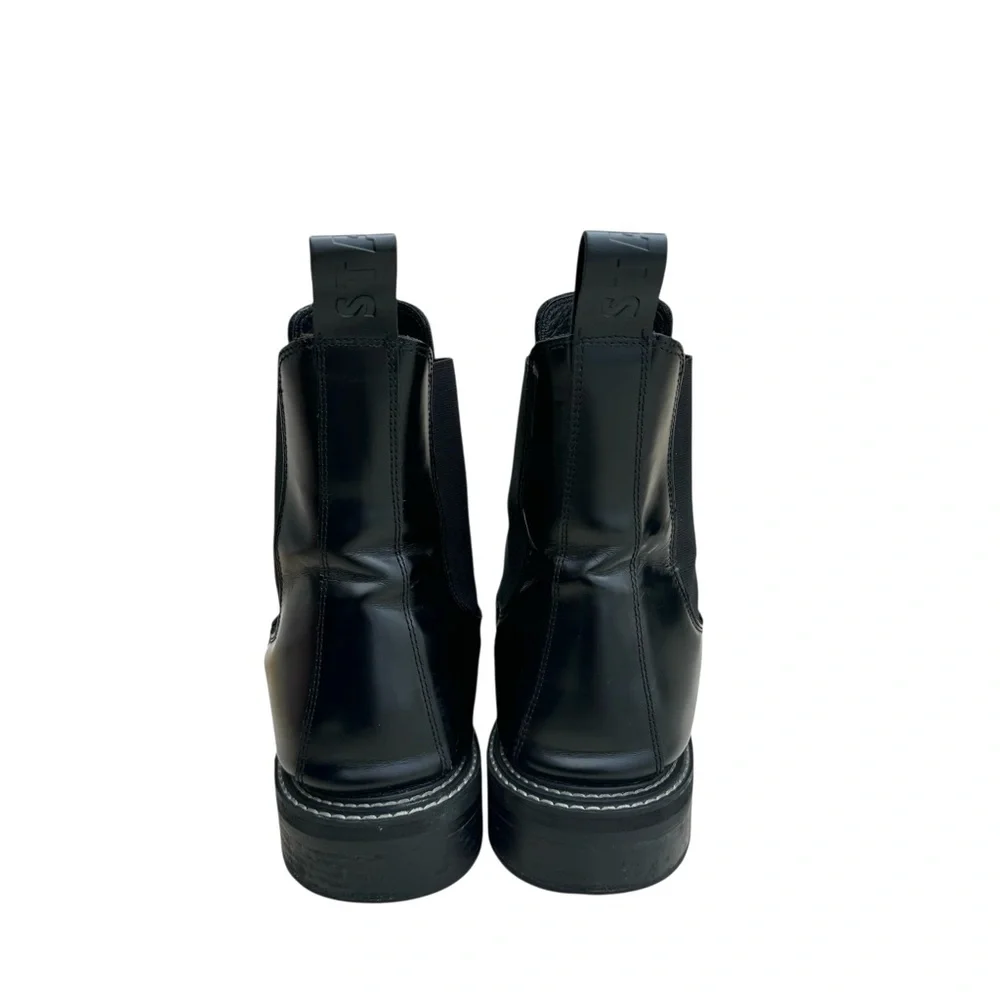 STAUD Dutch Boots Black Leather
